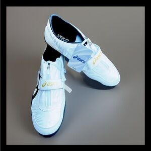 Asics White CyberThrow London Track & Field Shoes Men's Size 14 G207Y NEW w/TAGS